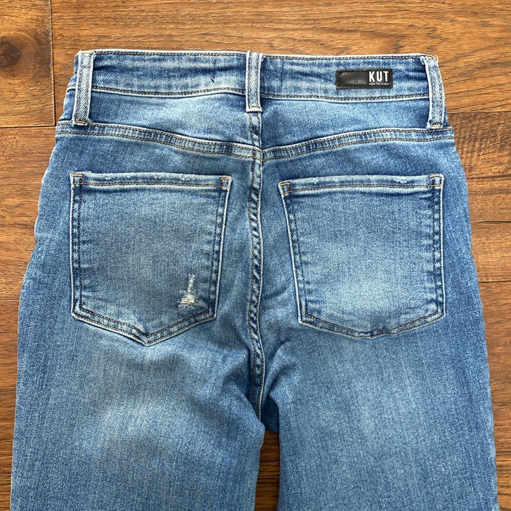 KUT Rachael  FAB AB Mom Jean High Rise, size 0 - Picture 3 of 8